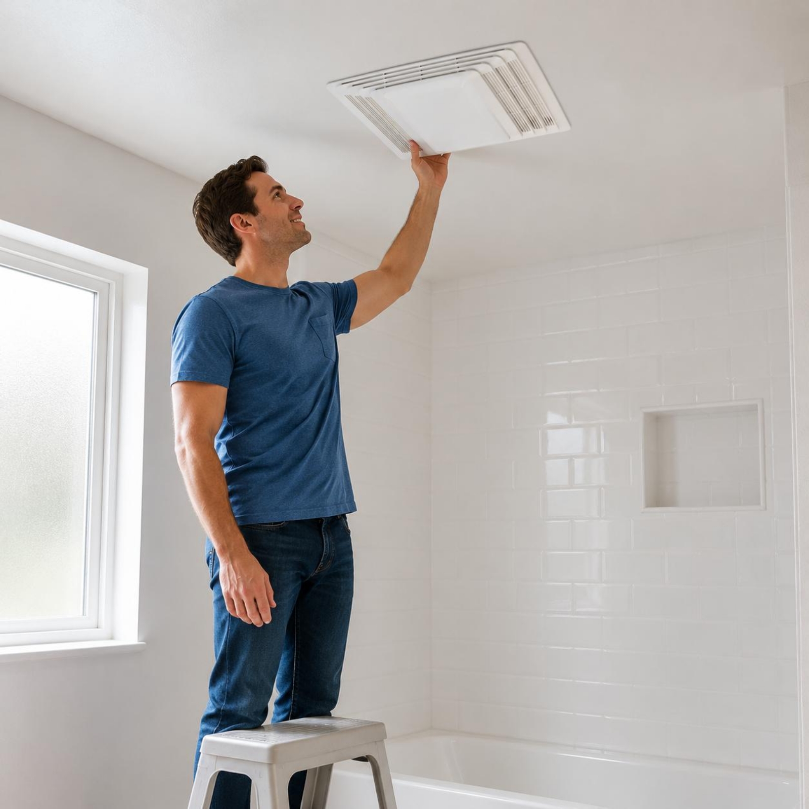 Bathroom Exhaust Fan Cover Whi - Home Bathroom Exhaust Fan avaliação e preço