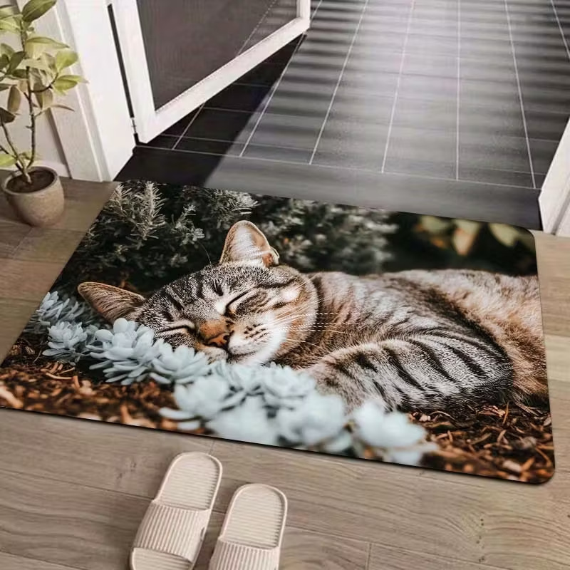 VIKAMA Sleeping Tiger Spotted  - Home Bathroom Carpet avaliação e preço