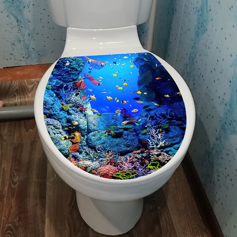1pcs 3D Toilet Seat Wall Stick - Jet Home Bathroom Accessories avaliação e preço