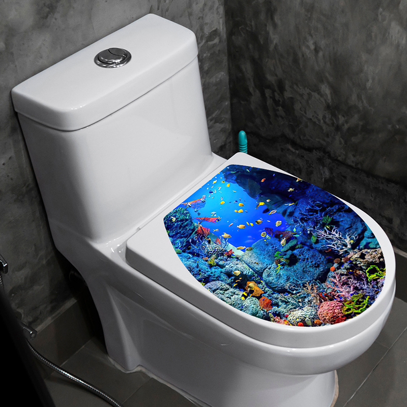 1pcs 3D Toilet Seat Wall Stick - Jet Home Bathroom Accessories avaliação e preço