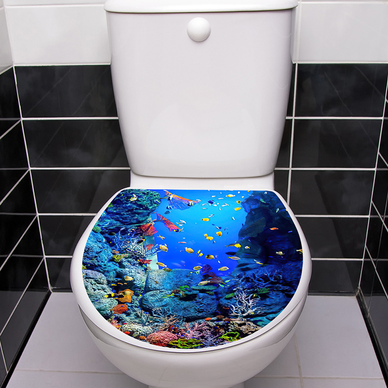 1pcs 3D Toilet Seat Wall Stick - Jet Home Bathroom Accessories avaliação e preço