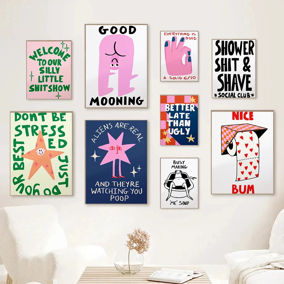 Funny Toilet Bathroom Posters  - Home Bathroom Pictures avaliação e preço