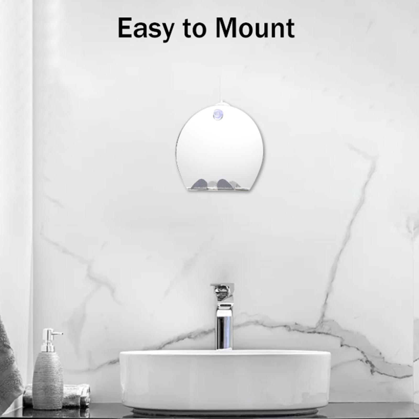 Unbreakable Portable Anti-Fog  - Shaving Mirror Suction avaliação e preço