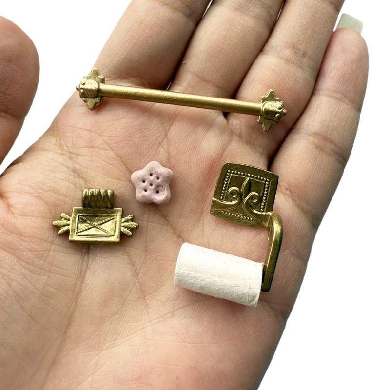 1/12 Dollhouse Simulation Pape - Jet Home Bathroom Accessories avaliação e preço