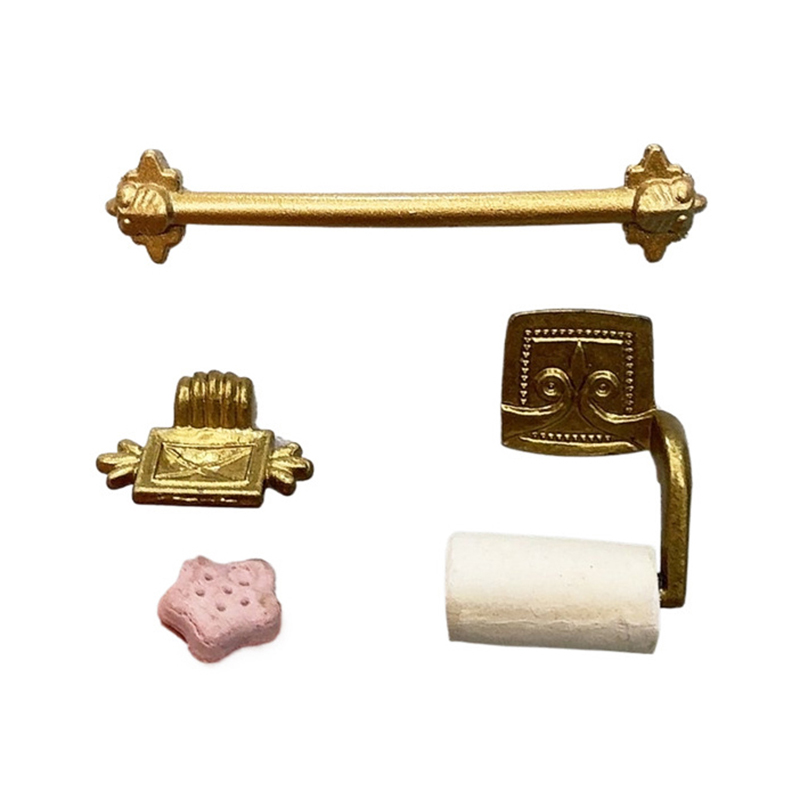 1/12 Dollhouse Simulation Pape - Jet Home Bathroom Accessories avaliação e preço