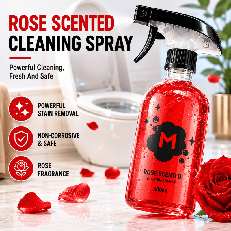 Toilet Cleaner Rose Fragrance  - Home Bathroom Cleaning Solution avaliação e preço