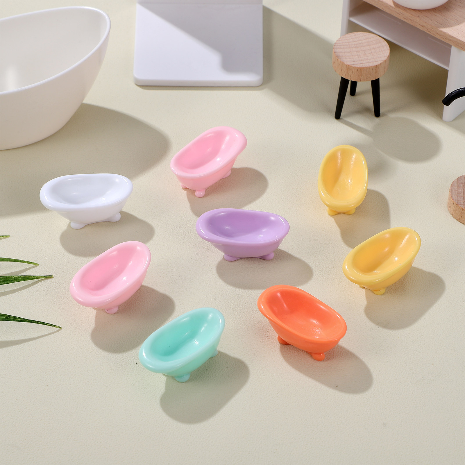 8Pcs Micro Landscape Resin Min - Home Bathroom Scene avaliação e preço