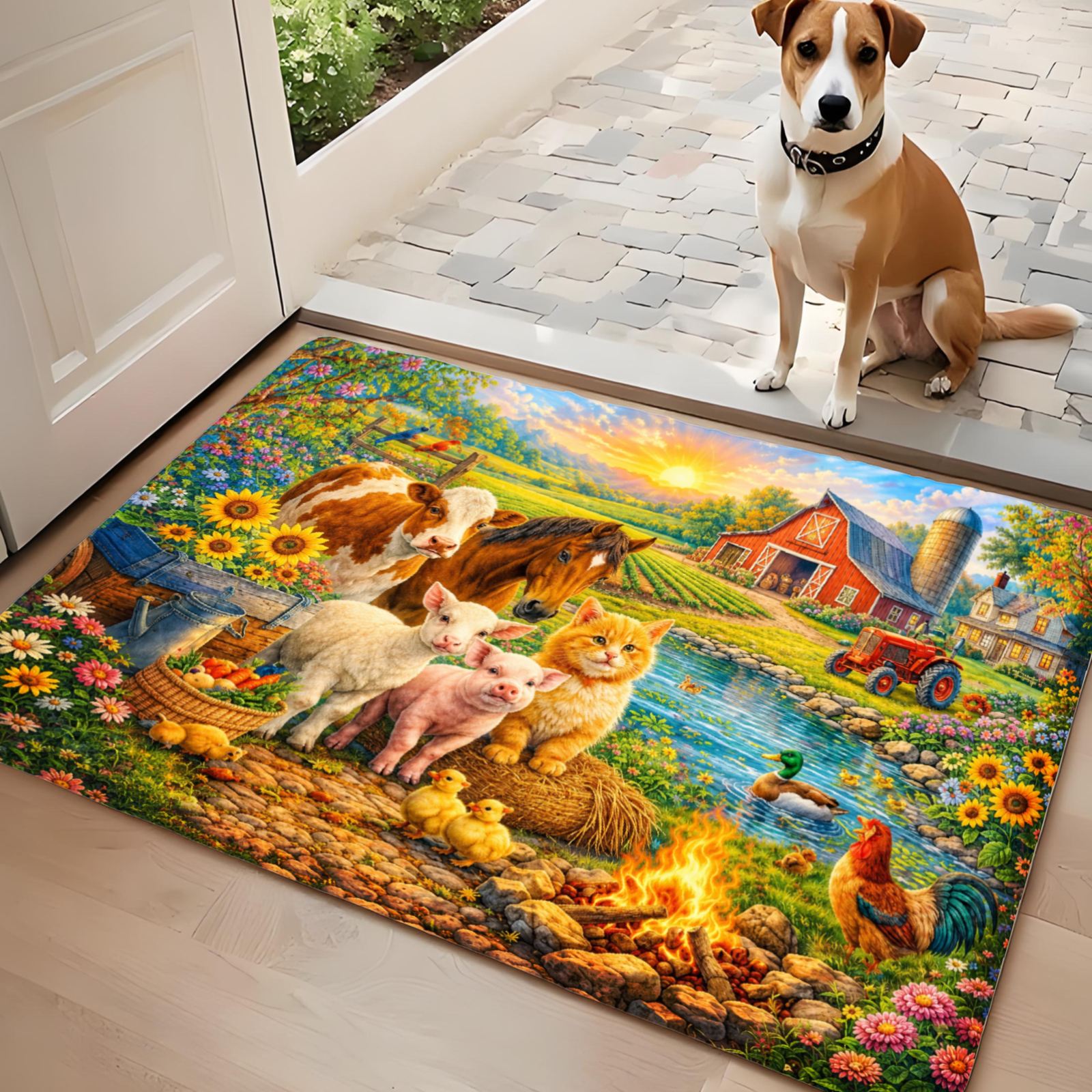 3PCS Kitchen Rugs,Home Decorat - Home Bathroom Scene avaliação e preço