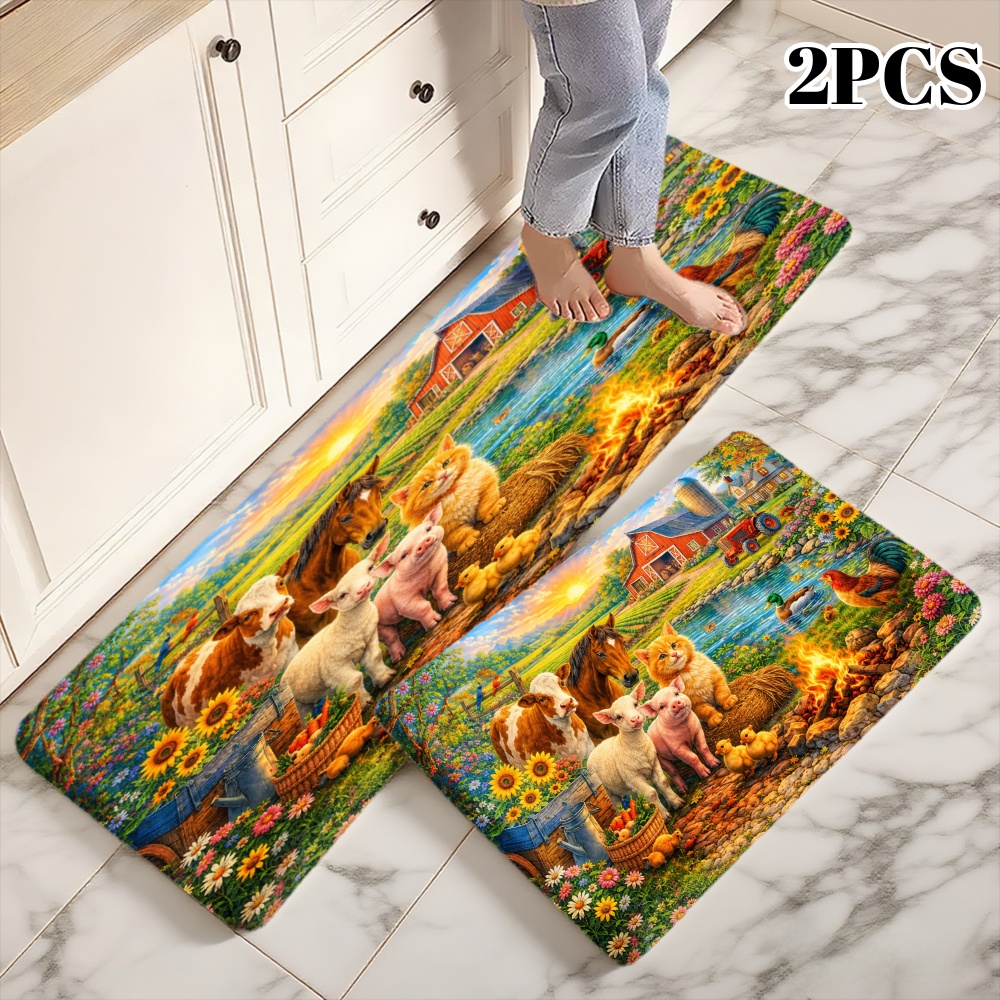 3PCS Kitchen Rugs,Home Decorat - Home Bathroom Scene avaliação e preço