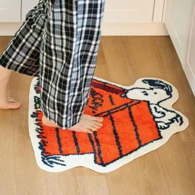Cute Snoopy Cartoon Floor Mat  - Home Edit Bathroom avaliação e preço