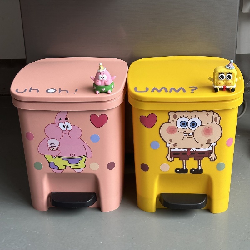 Cute Patrick Star Pedal Trash  - Home Edit Bathroom avaliação e preço