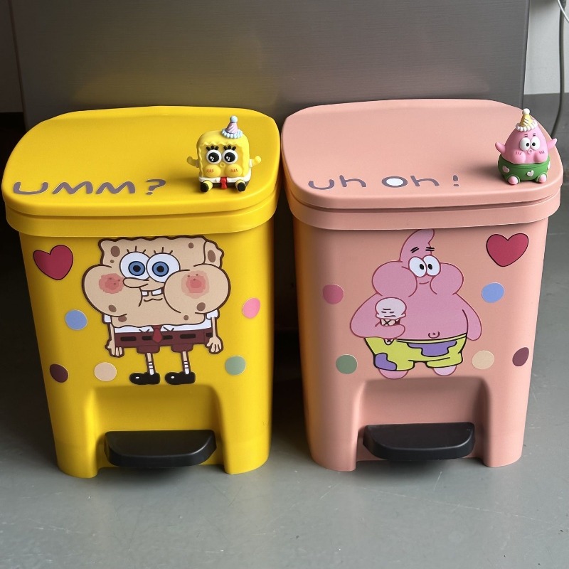 Cute Patrick Star Pedal Trash  - Home Edit Bathroom avaliação e preço