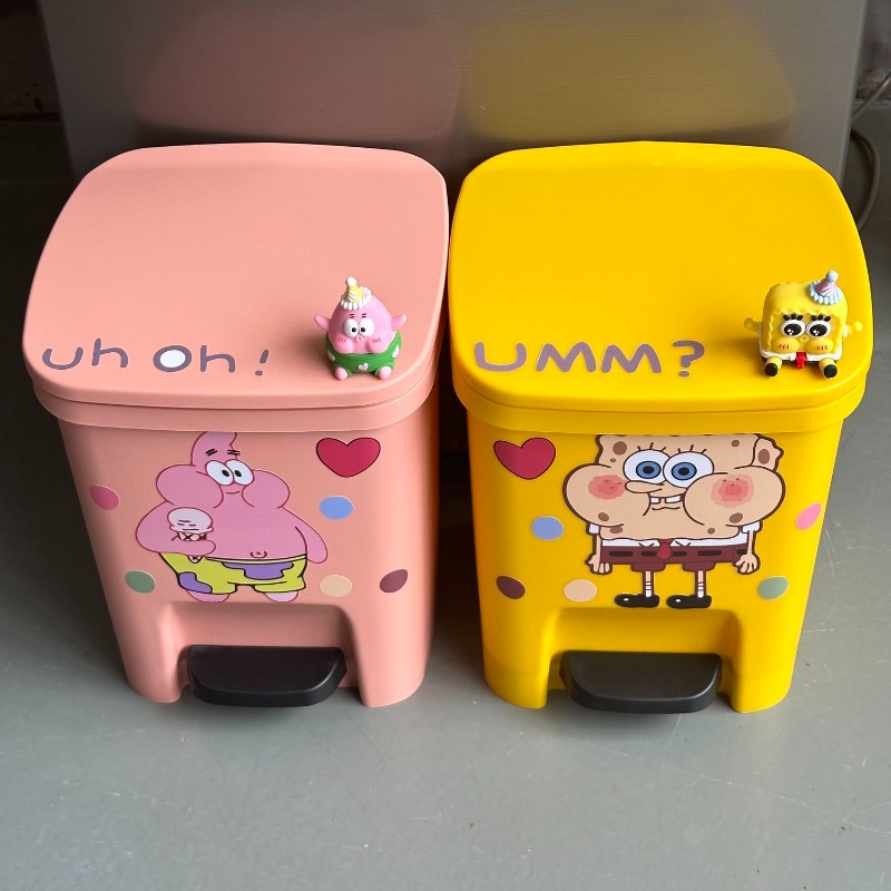 Cute Patrick Star Pedal Trash  - Home Edit Bathroom avaliação e preço
