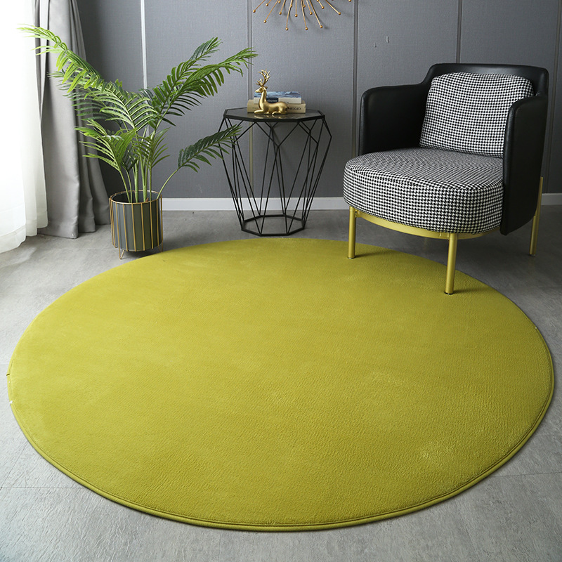 Round Thickened Coral Velvet C - Home Bathroom Carpet avaliação e preço
