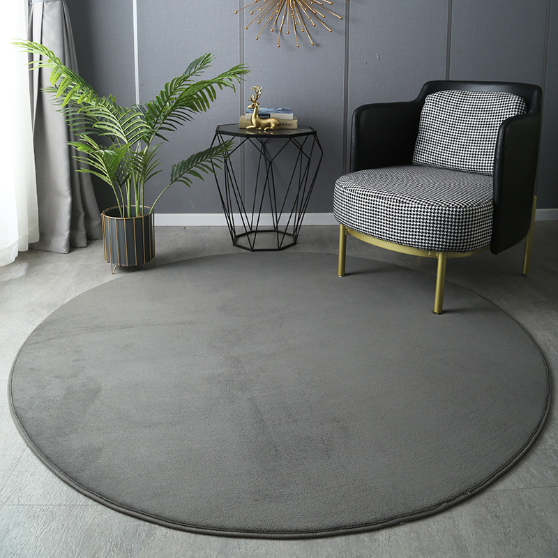 Round Thickened Coral Velvet C - Home Bathroom Carpet avaliação e preço