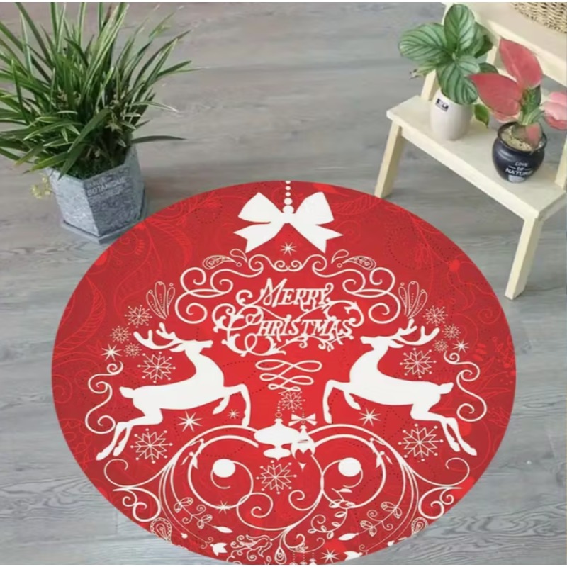 Christmas Themed carpet Santa  - Home Goods Bathroom Mats avaliação e preço
