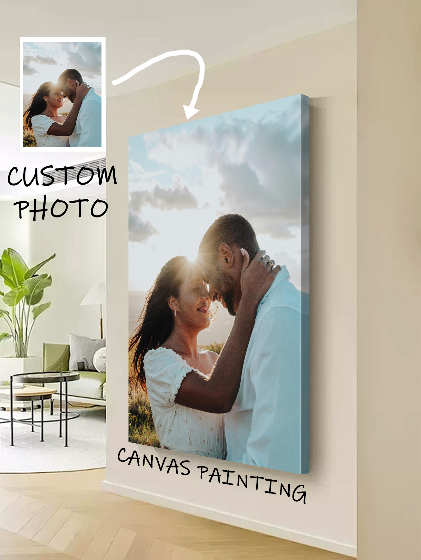 1Pc Personalized big size canv - Home Bathroom Wall Decor avaliação e preço