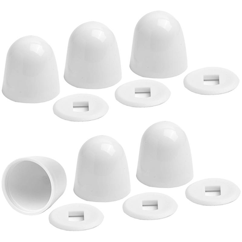 6pcs White Toilet Bolt Caps Fo - Jet Home Bathroom Accessories avaliação e preço