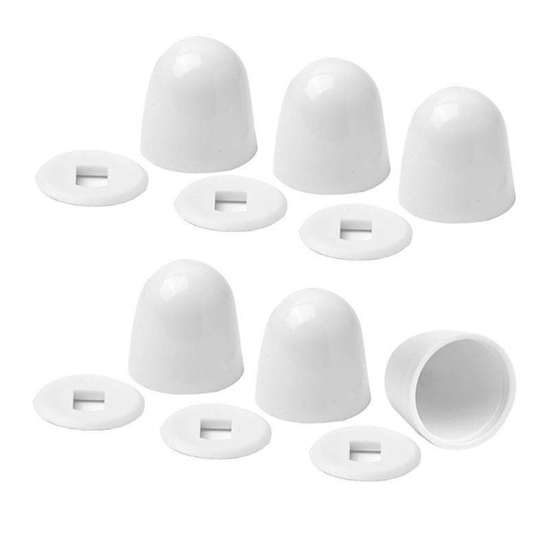 6pcs White Toilet Bolt Caps Fo - Jet Home Bathroom Accessories avaliação e preço