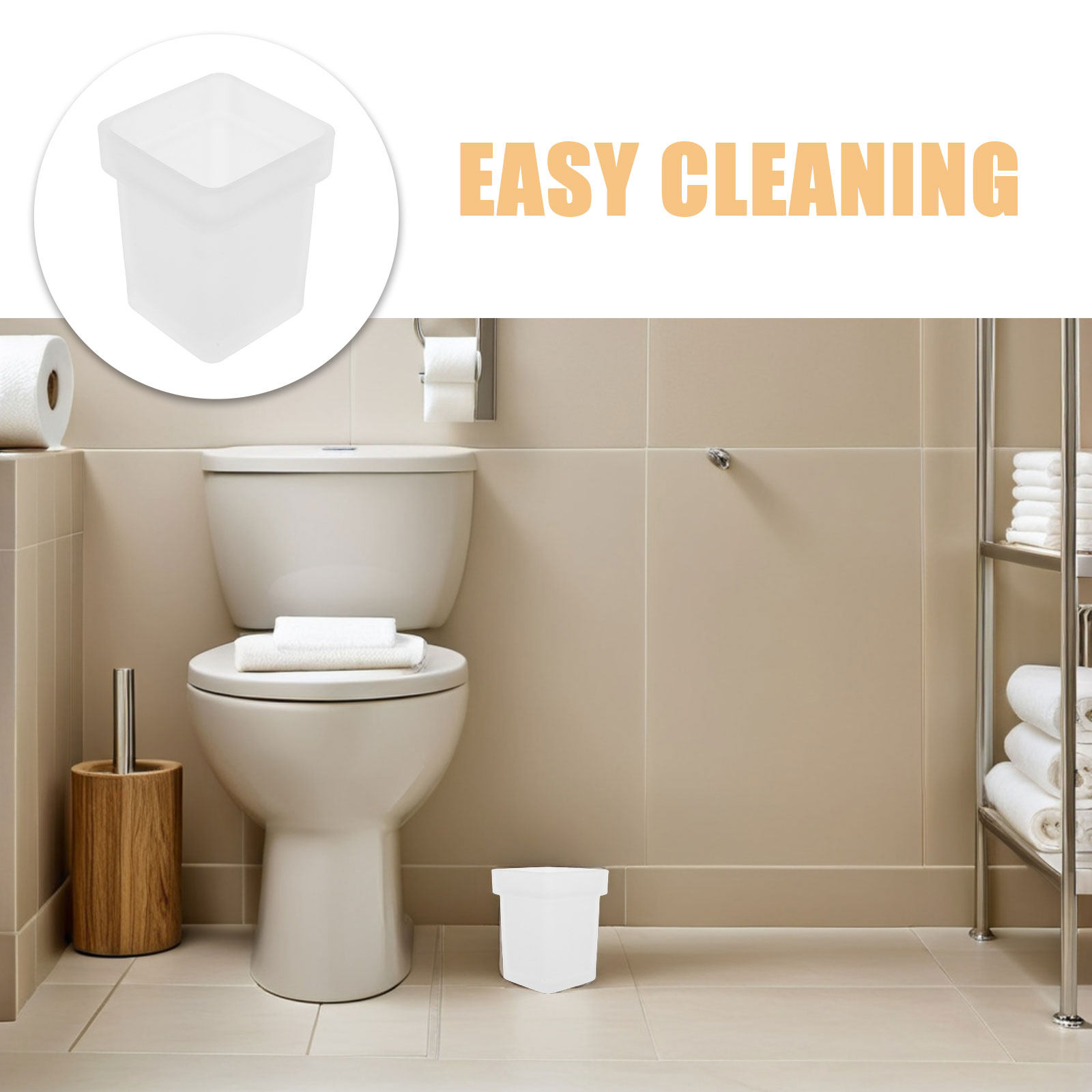 2Pcs Bathroom Toilet Brush Cup - Home Bathroom Cleaning Solution avaliação e preço