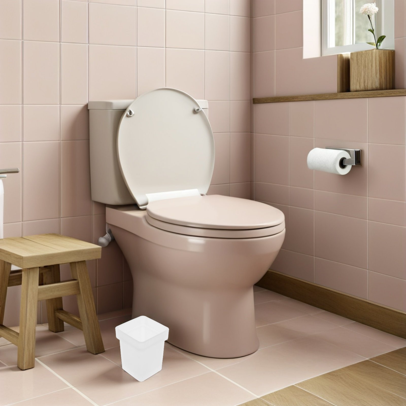 2Pcs Bathroom Toilet Brush Cup - Home Bathroom Cleaning Solution avaliação e preço
