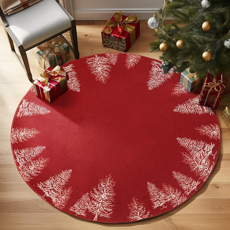 1pc Christmas round carpet: Sa - Home Bathroom Scene avaliação e preço