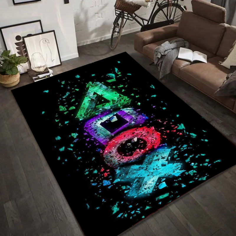 Neon Geometric Graffiti Rug -  - Homemade Bathroom Spray avaliação e preço