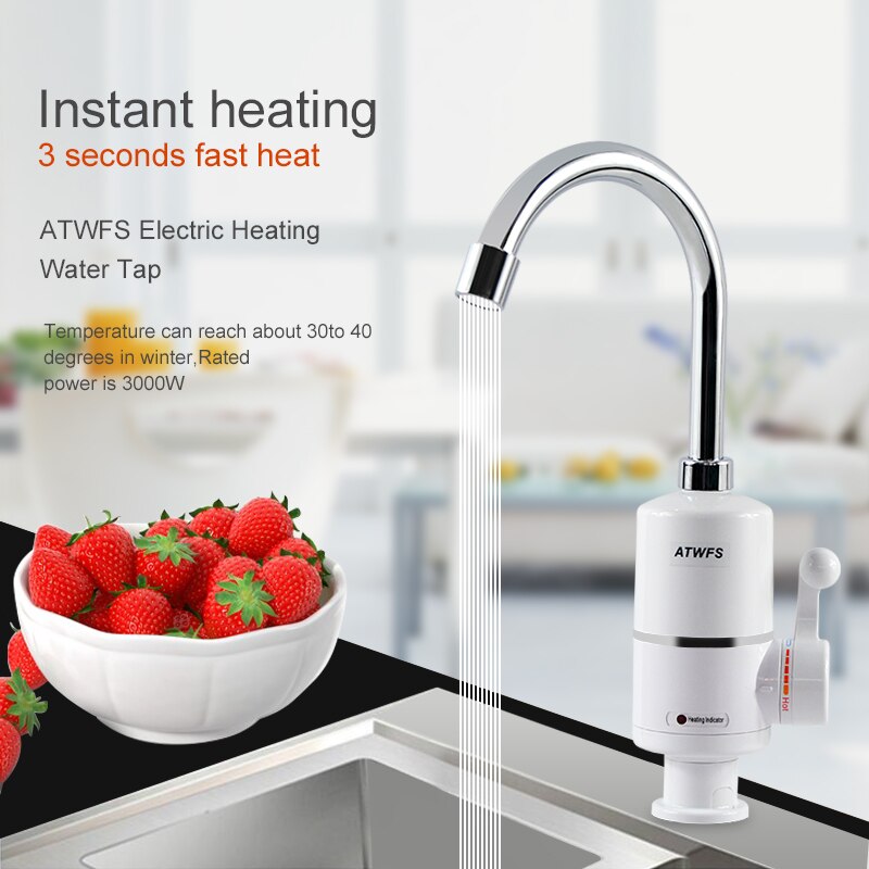ATWFS Tankless Electric Newest - Home Bathroom Water Heater avaliação e preço