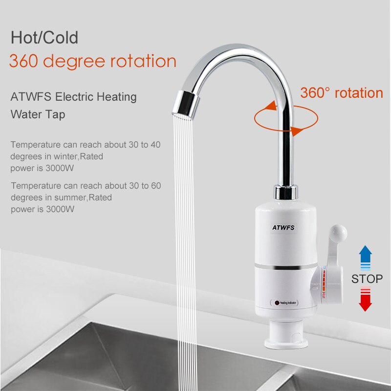 ATWFS Tankless Electric Newest - Home Bathroom Water Heater avaliação e preço