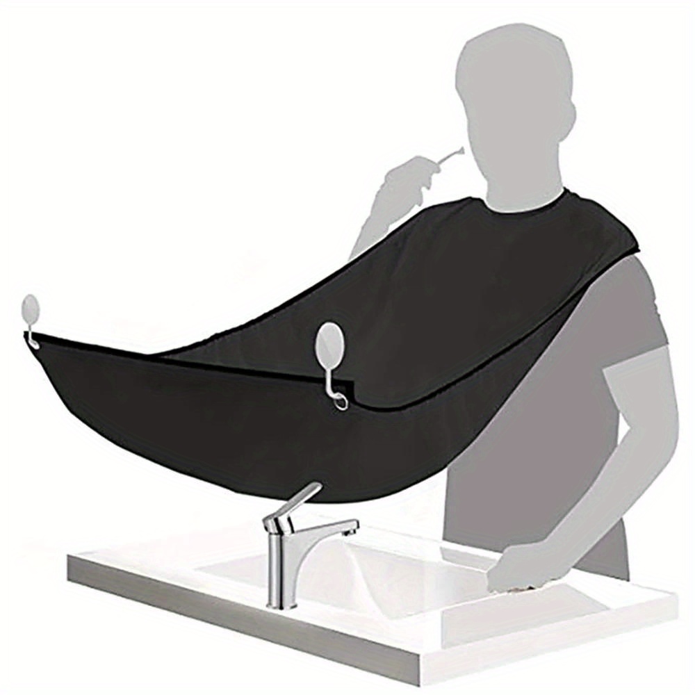 1PC Men Beards Shaving Aprons  - Shaving Mirror Suction avaliação e preço