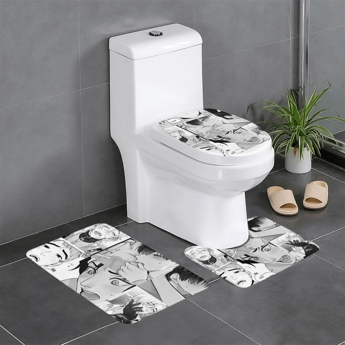 The Good Yaoi Boys 3 Pcs Bath  - Home Goods Bathroom Sets avaliação e preço