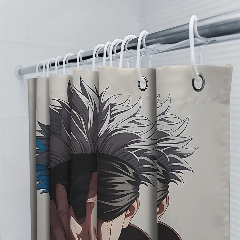 Anime Style Shower Curtain Uni - Home Bathroom Exhaust Fan avaliação e preço