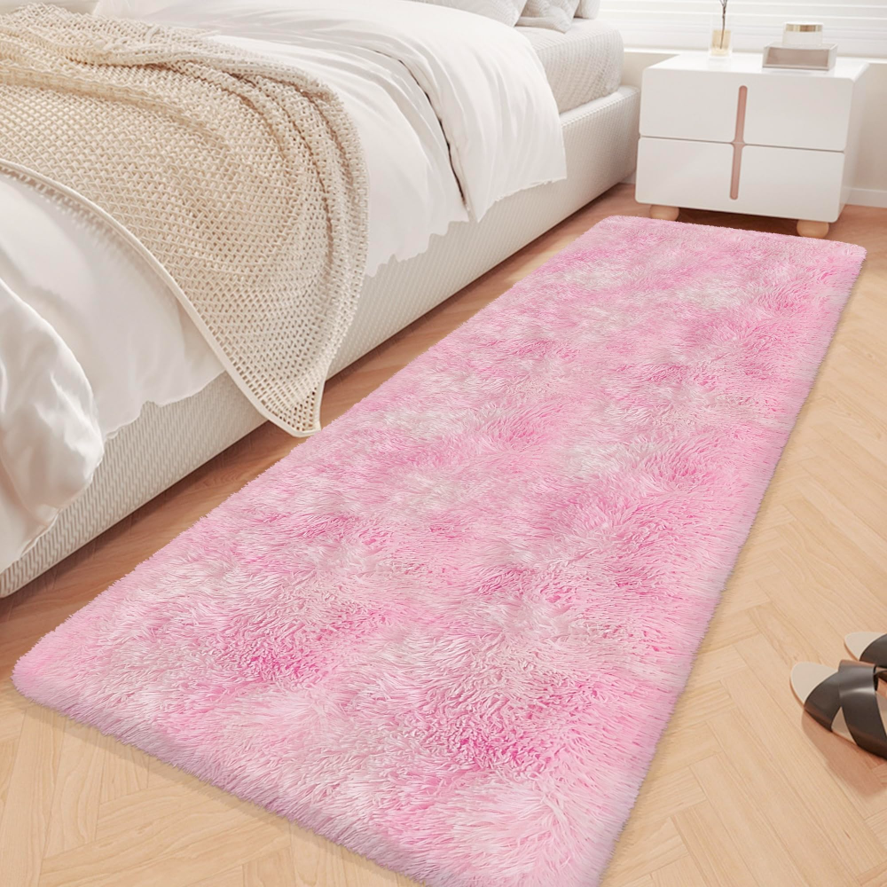 VIKAMA Gradient Blue Fluffy Ru - Home Bathroom Carpet avaliação e preço