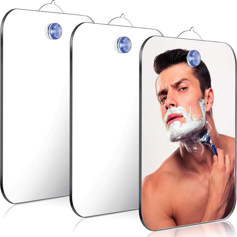 1pcs Acrylic Mirror With Wall  - Shaving Mirror Suction avaliação e preço