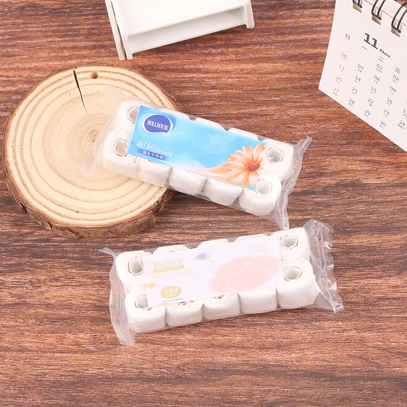 1:12 Dollhouse Miniature Paper - Home Bathroom Scene avaliação e preço