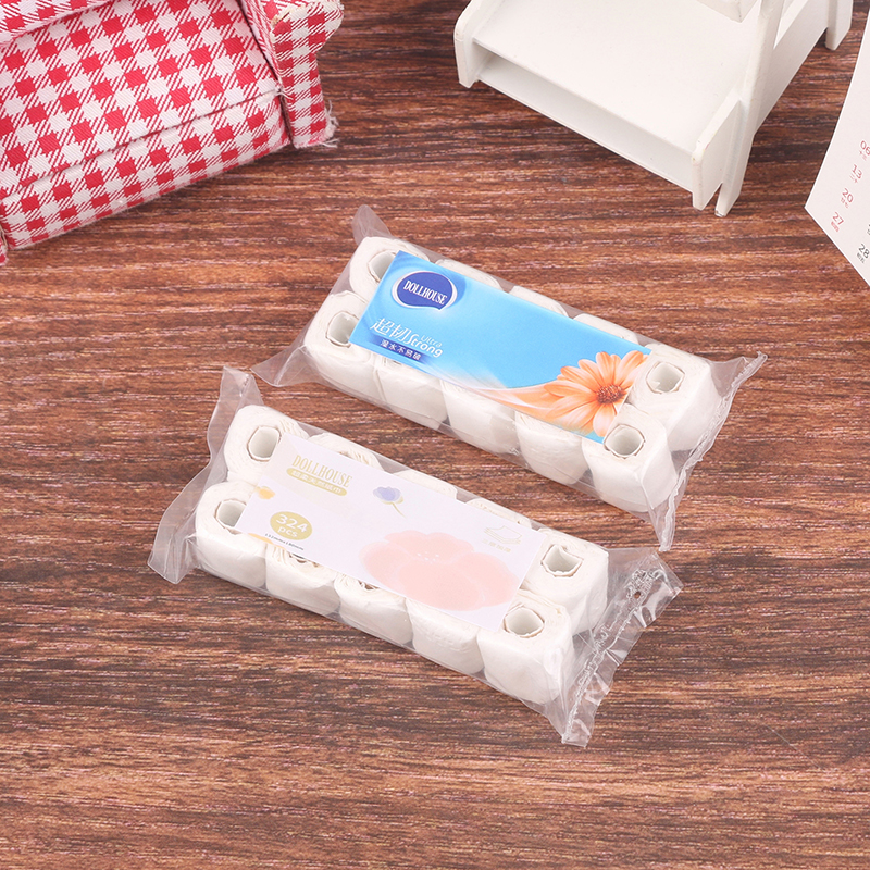 1:12 Dollhouse Miniature Paper - Home Bathroom Scene avaliação e preço