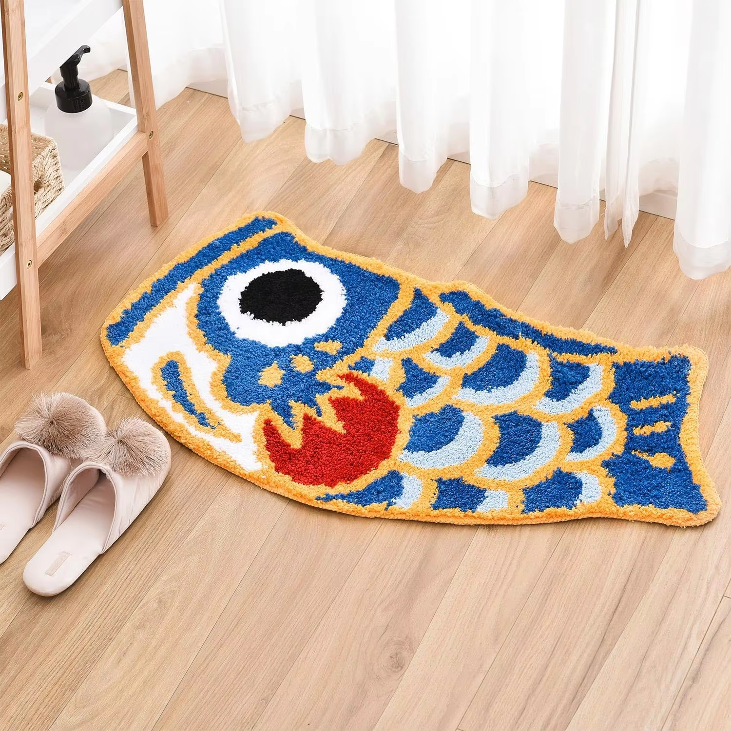 VIKAMA Auspicious Carp Carpet  - Home Goods Bathroom Mats avaliação e preço